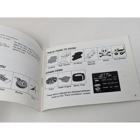 R.C. Pro-Am (Nintendo Entertainment System NES, 1988) Manual Only - Picture 6 of 6